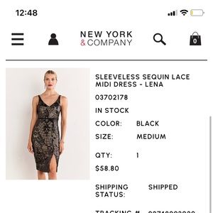 Beautiful sequin midi cocktail dress